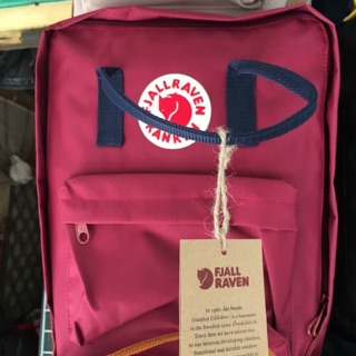balo kanken classic (đỏ đô quai xanh)