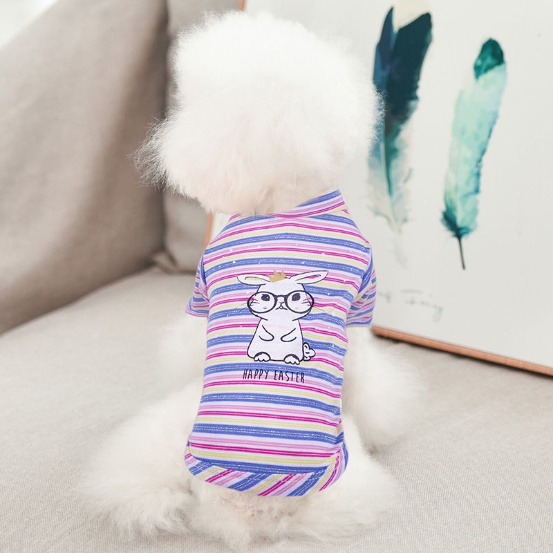 net red dog quần áo mùa hè cotton mỏng Teddy vest máy lạnh phục vụ tại nhà cho chó mèo pajama xuân