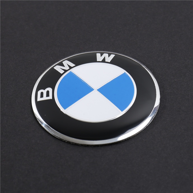 Set 4 Miếng Dán Logo 3D Bằng Nhôm Trang Trí Bánh Xe Hơi BMW M 50th Anniversary