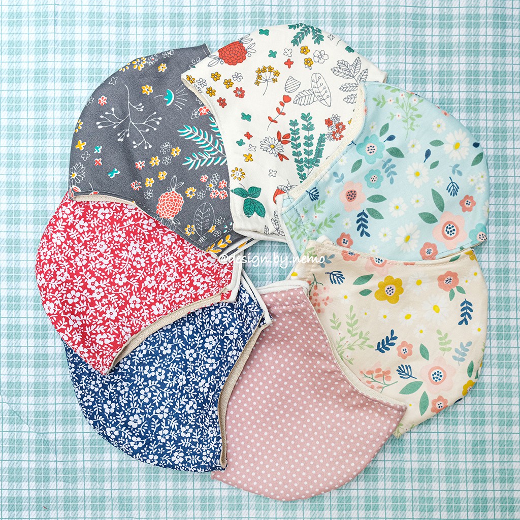 Khẩu Trang Vải 3 lớp Họa Tiết Nemo Handmade , chống nắng lọc bụi kháng khuẩn, phom ôm mặt, có nút tăng giảm dây - KT7M | BigBuy360 - bigbuy360.vn