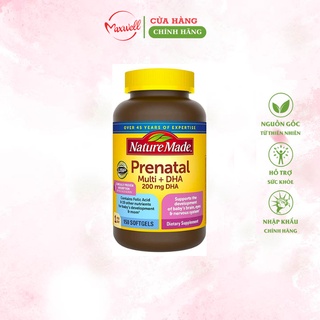 Vitamin tổng hợp dành cho bà bầu nature made prenatal multi +DHA 200 mg