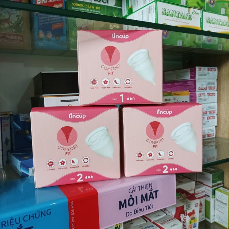 Cốc nguyệt san Lincup hàng chính hãng đủ 3 size mẫu mới giá tốt