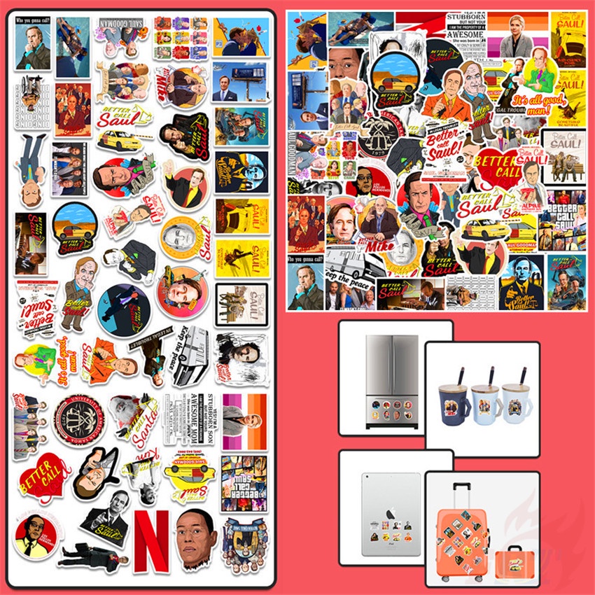 100Pcs/Set ❉ Better Call Saul Series A Stickers ❉ DIY Fashion Waterproof Doodle Decals Stickers