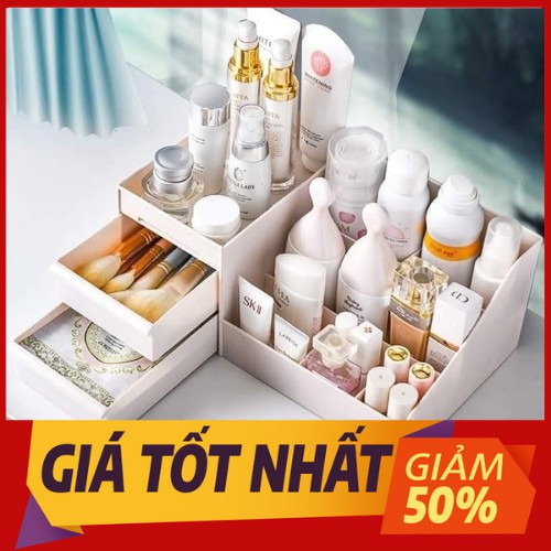 Khay đựng mỹ phẩm 3 tầng, NHIỀU NGĂN, chất liệu nhựa PP