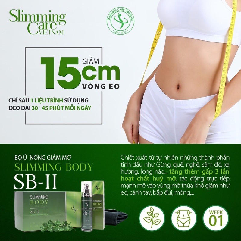 [ CHÍNH HÃNG] BỘ Ủ NÓNG ĐAI ĐIỆN CẢI TIẾN SB II &amp; BỘ ĐỊNH HÌNH SLIMMING DAY COLLAGEN