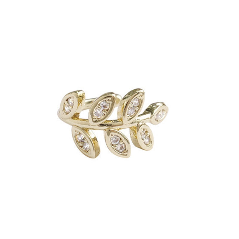1p Bông Tai Kẹp Hình Lá Vàng Thời Trang Vintage Không Cần Bấm Lỗ Xỏ Lỗ Dành Cho Bạn Nữ Trang Sức Làm Quà Tặng