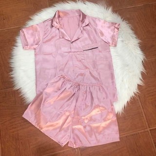 Bộ đồ ngủ lụa pijama ngắn