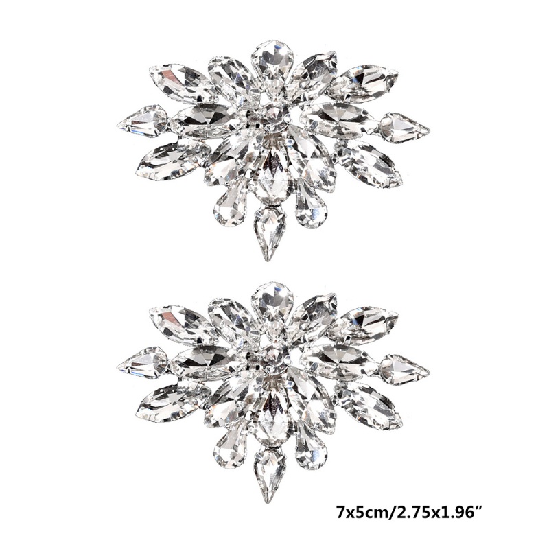 Sa 1 Cặp Kẹp Giày Đính Đá Lấp Lánh Cho Cô Dâu