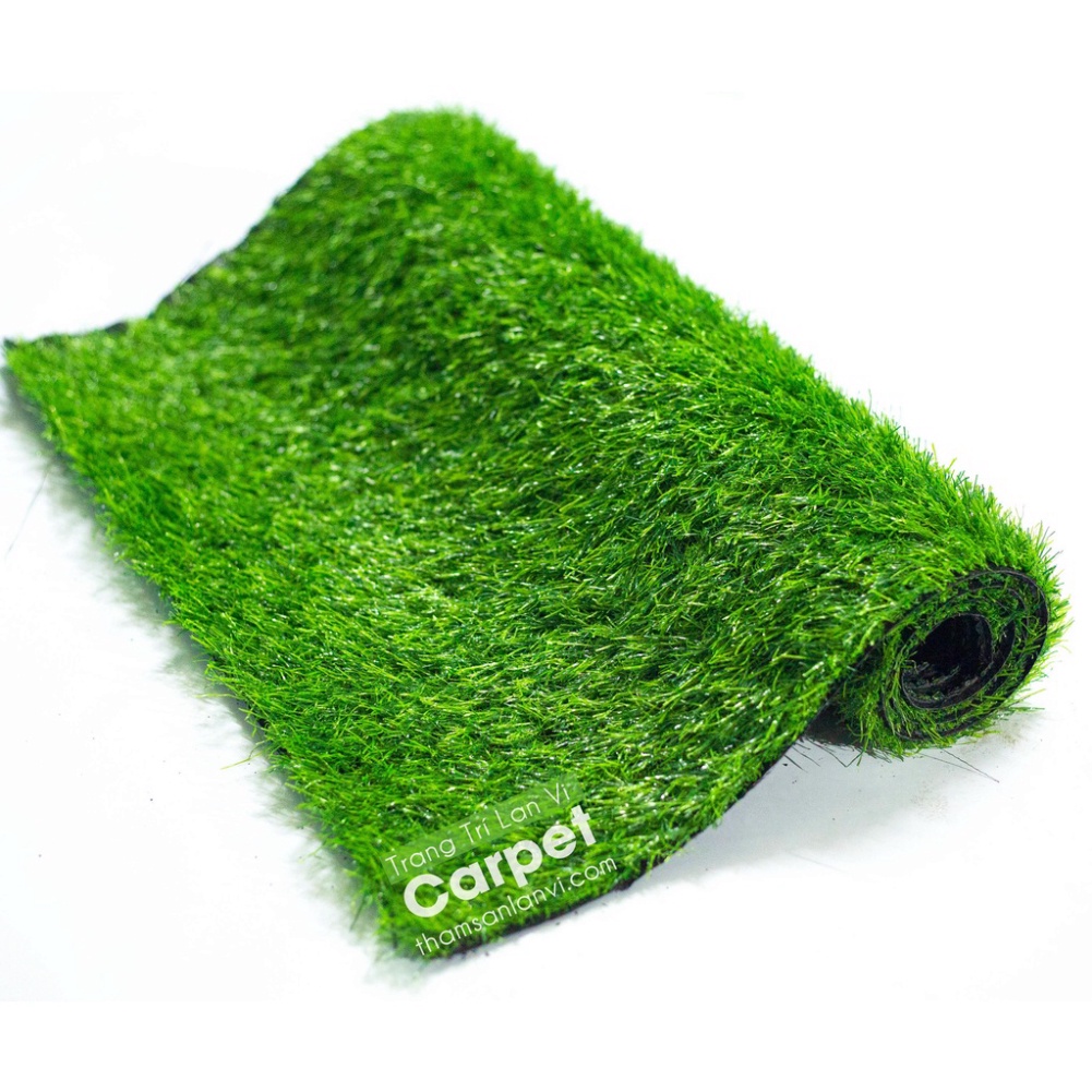 Miếng cỏ nhân tạo dày 3cm không phai màu độ bền cao, thoát nước, kích thước 50cm x 50cm