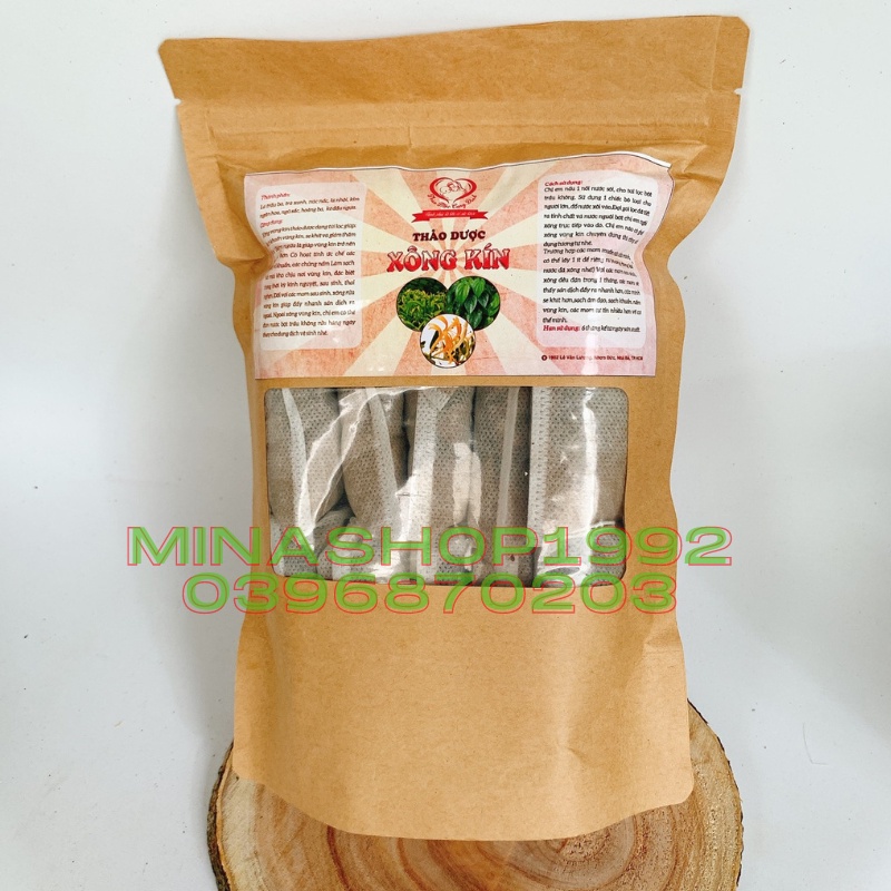 Thảo Dược Xông Vùng Kín bột trầu không (Túi lọc 12 gói/túi) - Có hoạt tính ức chế các chủng vi kh uẩn, các chủng nấm