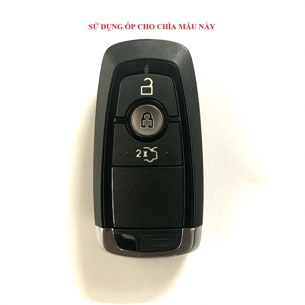 Ốp Bảo Vệ Chìa Khóa Xe Ford Ecosport, Ranger, Everest 2018 - 2021 Hợp Kim Kẽm Cao Cấp