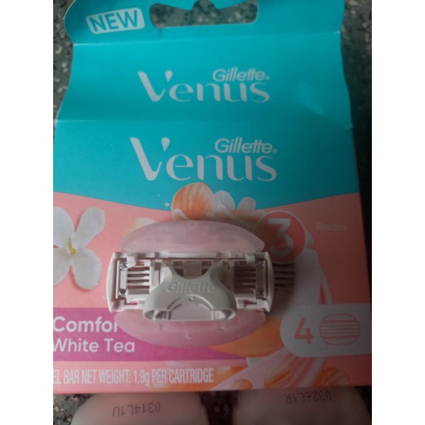 Set 4 đầu lưỡi dao cạo 3 lớp dòng thay thế gillette venus comfortglide white tea