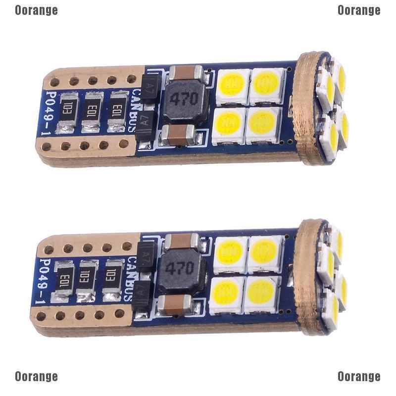 Set 2 đèn hông xe hơi Canbus T10 3030 6 SMD OSRAM LED sáng trắng