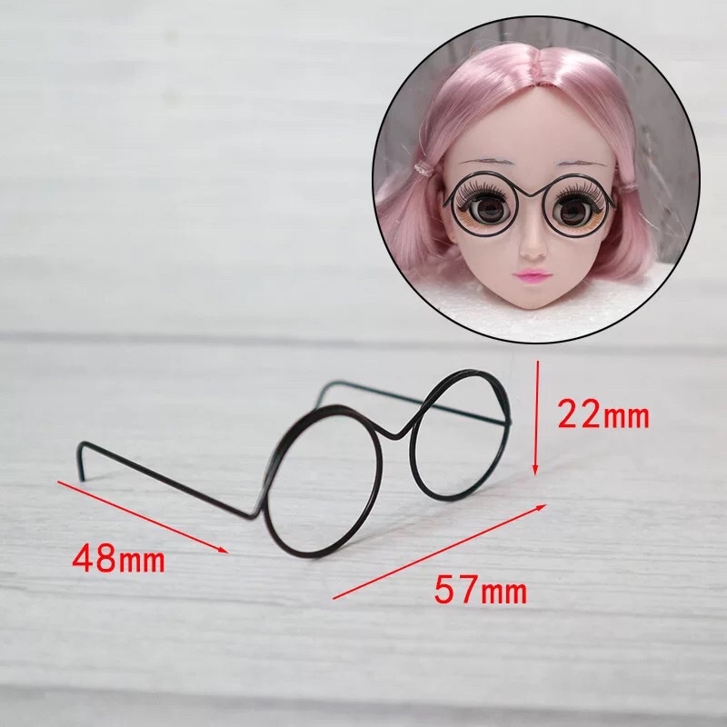 [CÓ SẴN] Kính cho búp bê, thú nhôi bông size 6cm