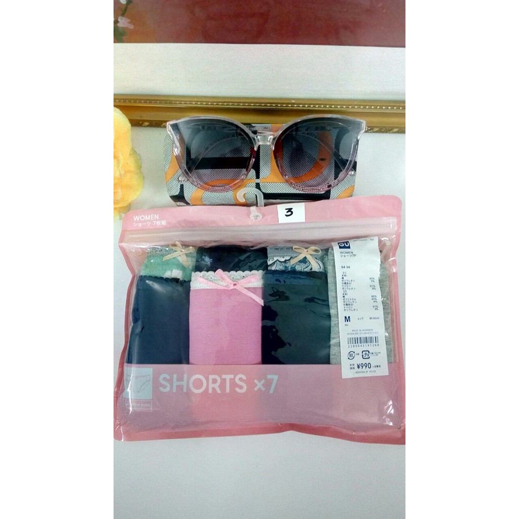 Set 7 quần lót GU hàng xách tay Nhật | BigBuy360 - bigbuy360.vn