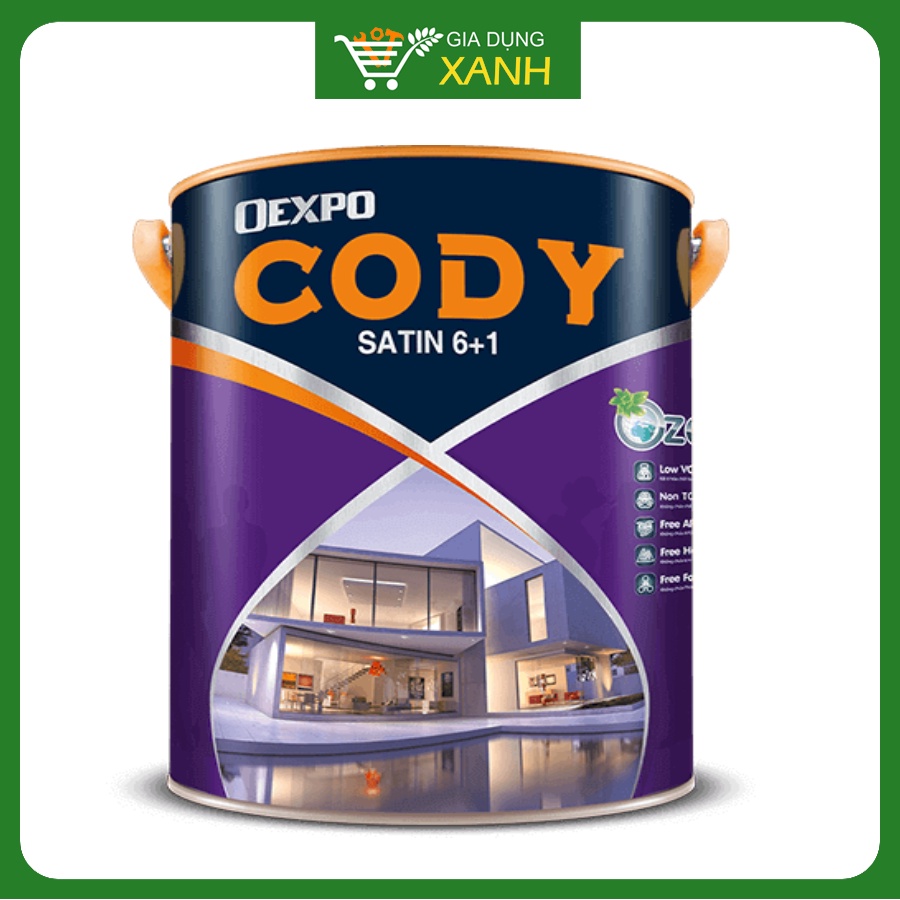 Sơn Nước Ngoại Thất Bóng Cao Cấp Oexpo Cody Satin 6+1 - 5L