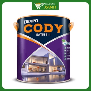 Sơn Nước Ngoại Thất Bóng Cao Cấp Oexpo Cody Satin 6+1 - 1L (Pha màu theo bộ sưu tập 1068 màu)