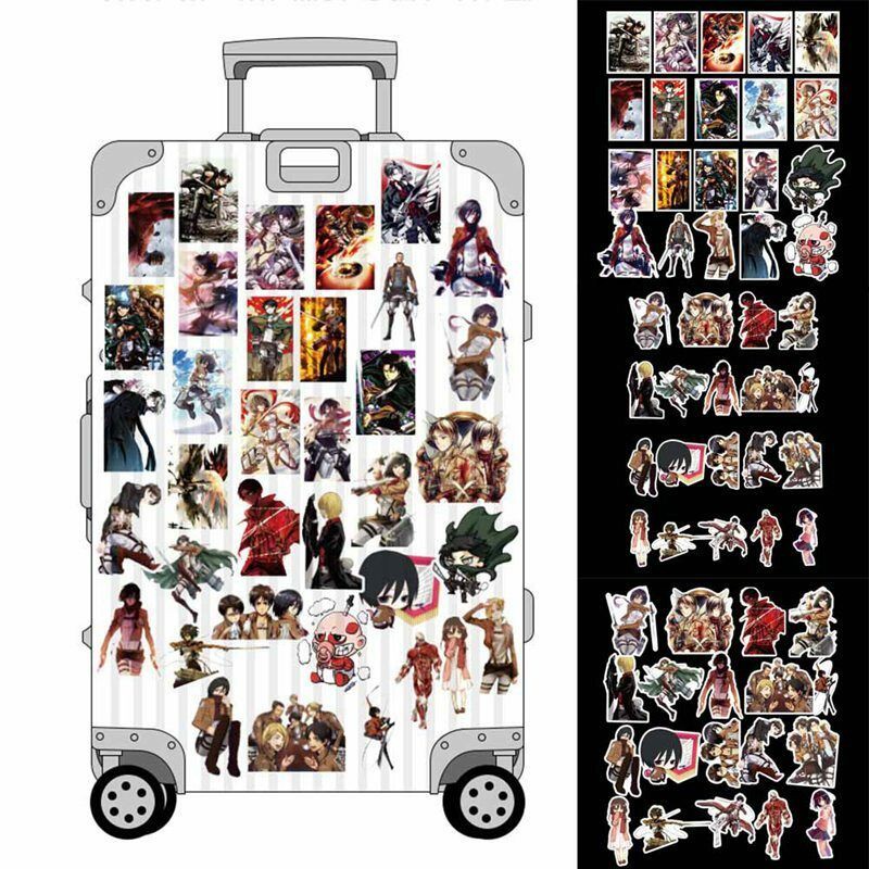 Bộ 39 sticker các nhân vật truyện Attack on Titan dùng trang trí