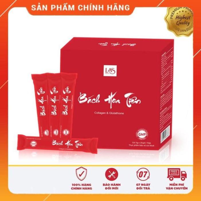 Bách hoa tiên Las beauty cốm uống đẹp da hộp 20 gói