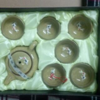Ấm chén ngọc 3d