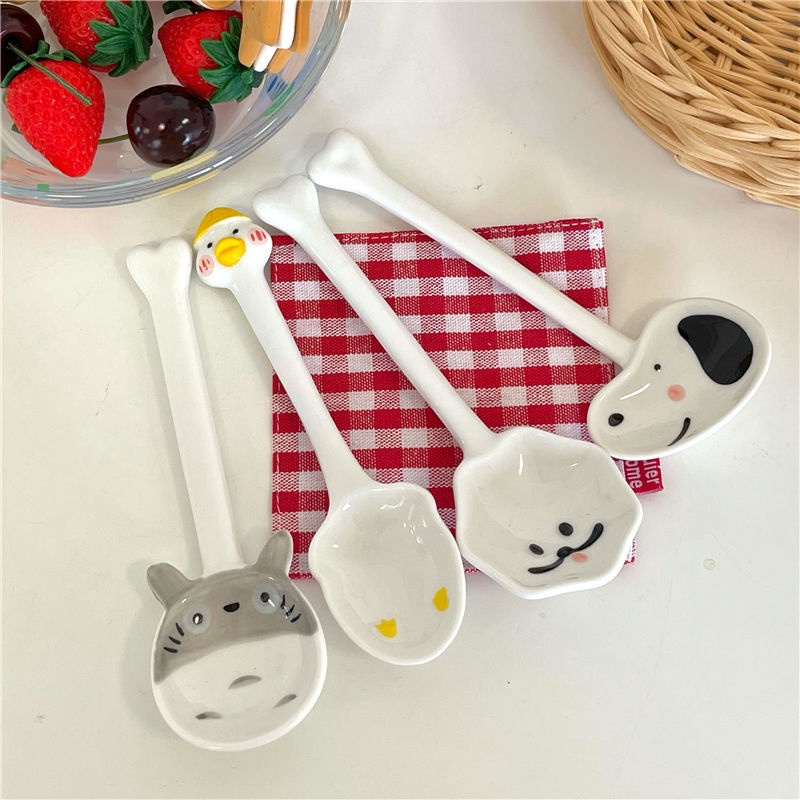 Muỗng Ăn Cơm Bằng Sứ In Hình Nhân Vật Hoạt Hình Hàng Xóm Của Nhật Bản Dễ Thương