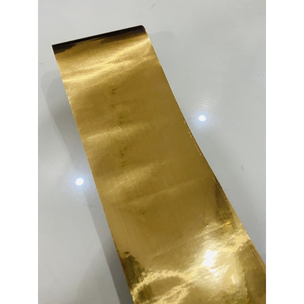Cuộn chỉ dán viền trang trí nội thất Màu Vàng Đồng Dài 20m Rộng 0.5cm/1cm/1.5cm/2cm