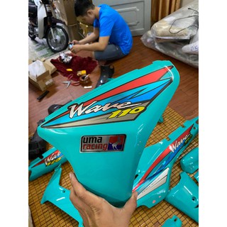 Dàn áo Wave loại 1 màu Xanh Eon