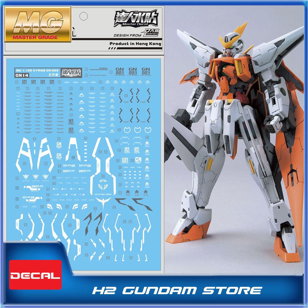 Decal nước cho mô hình MG 1/100 Gundam Kyrios