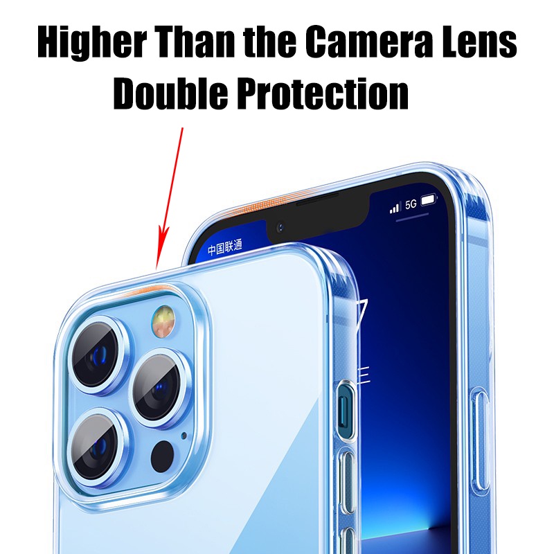 Ultra Ốp Điện Thoại tpu silicone Trong Suốt Siêu Mỏng Cho iphone 15 14 13 12 11 pro xs max xr x 8 7 6 plus 13