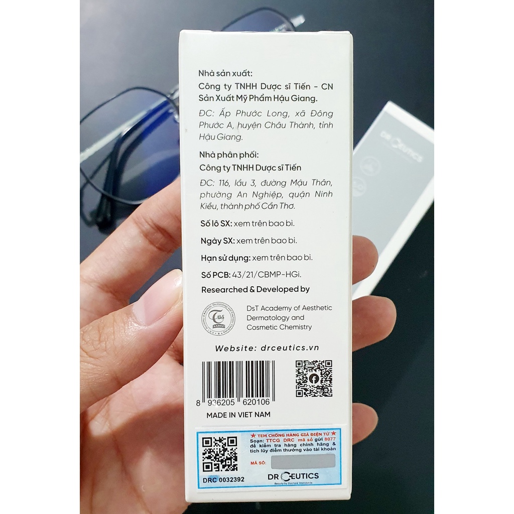 Tinh Chất Chứa BHA Và ZinC DrCeutics - Giảm Mụn Và Giảm Sưng Mụn (30-100ml)