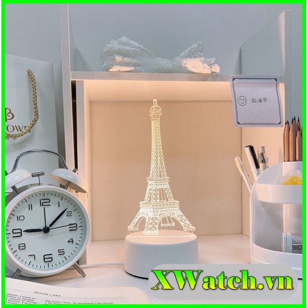 Đèn Ngủ Tháp Eiffel - Đèn Trang Trí 3D  đèn ngủ, quà tặng sinh nhật, quà tặng tình yêu, dễ thương