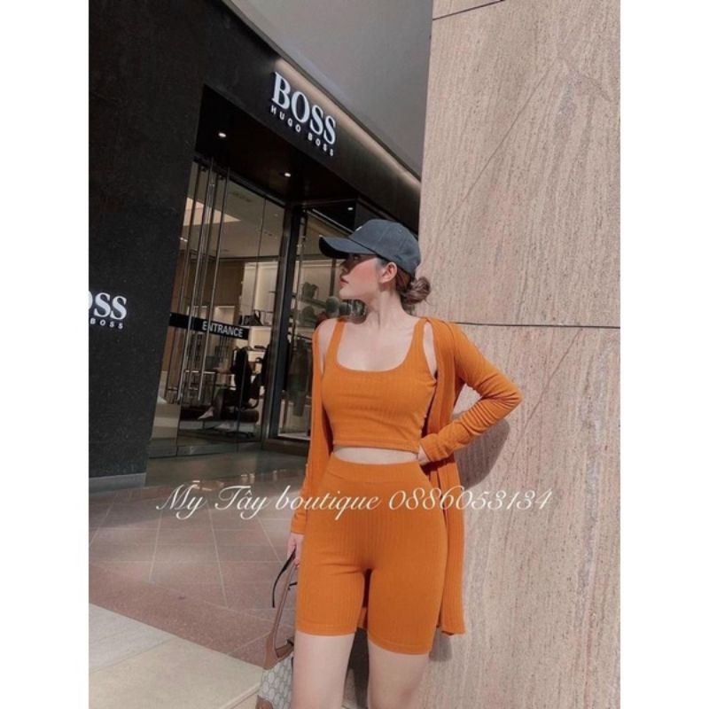 FASHIONISTA Quần ngố lửng, quần Gym Yoga legging đùi - borip cotton siêu co giãn - freesize dưới 58kg | BigBuy360 - bigbuy360.vn