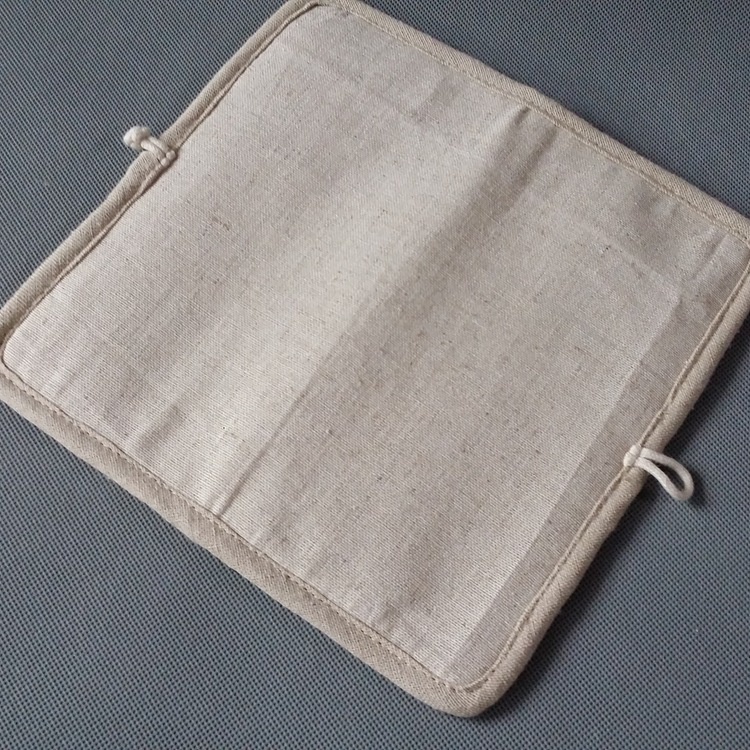 Bán Sỉ Ví Vải Lanh Cotton Thủ Công Màu Trơn Có Khóa Cài Cho Nữ