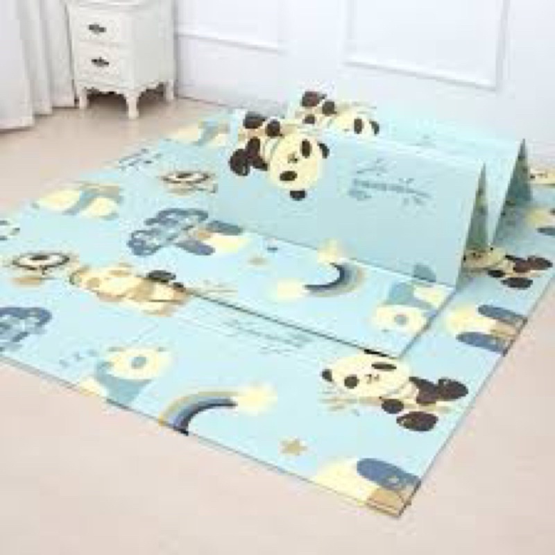 Thảm xốp gấp gọn in hình 2 mặt cho bé,chất liệu XPE kích thước 1m8x2m
