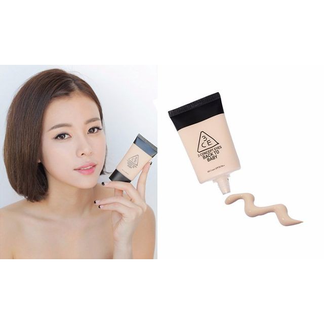 Kem Nền 3CE Back To Baby BB Cream SPF35,PA++