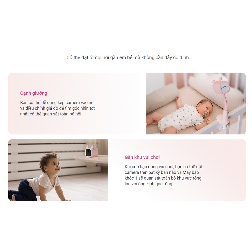 CAMERA GIÁM SÁT TRẺ EM BM1 FULL HD 2MP EZVIZ CÓ APP THÔNG MINH, WIFI, PIN, ĐÀM THOẠI 2 CHIỀU, PHÁT HIỆN TIẾNG KHÓC