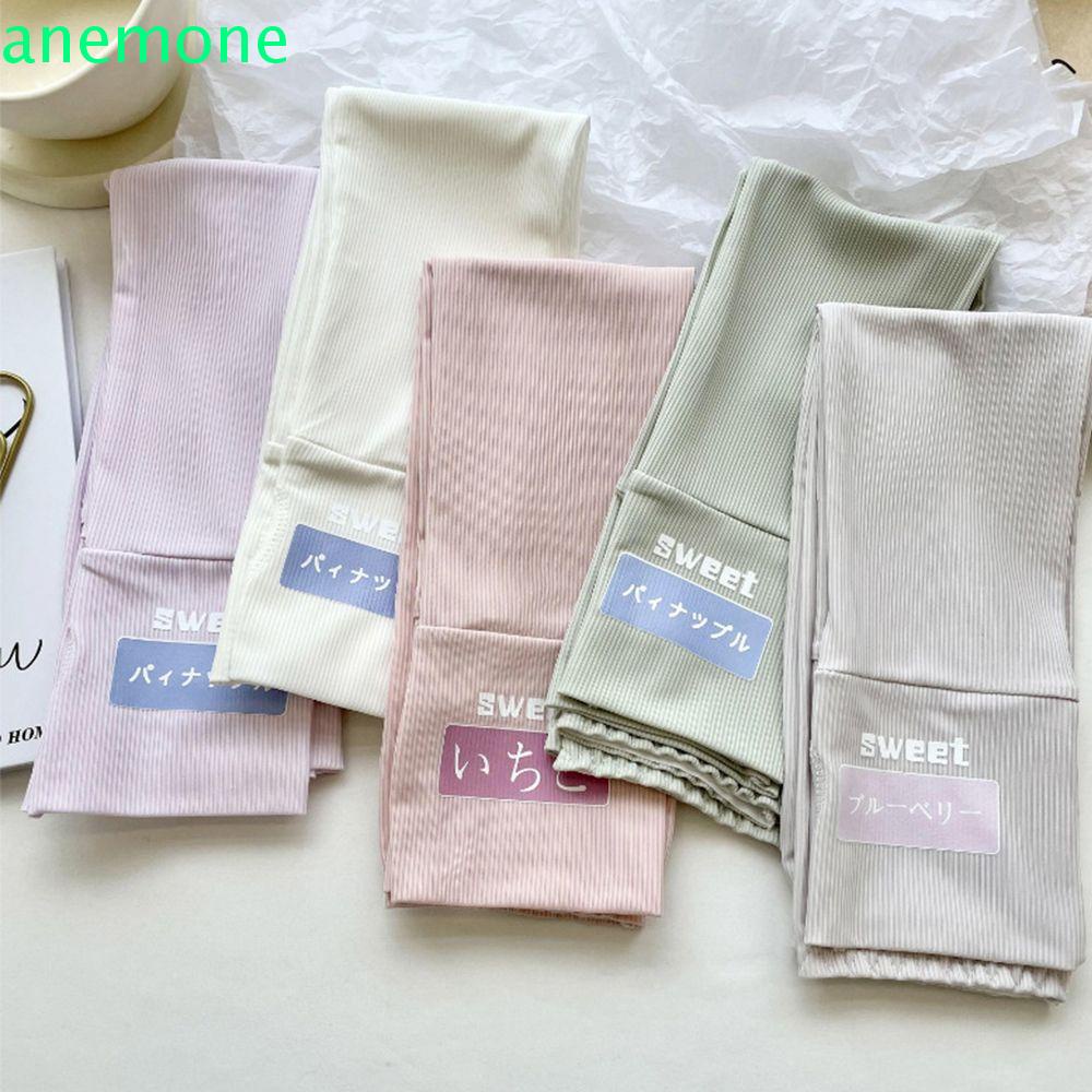 Găng Cánh Tay Chống Nắng Bằng Lụa Lạnh Thoáng Khí In Chữ Phong Cách Hàn Quốc Dễ Thương Cho Nữ