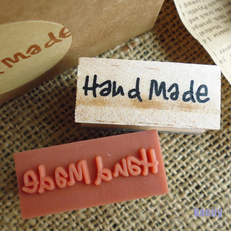 Con dấu hình chữ Handmade bằng gỗ DIY làm xà bông
