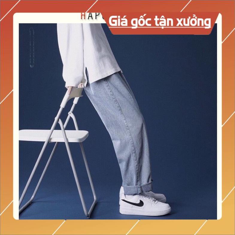 Quần jean bò baggy nam nữ ống suông rộng Unisex hàng Quảng Châu phong cách Hàn Quốc sành điệu style 2021 - HAPONO-MJ040