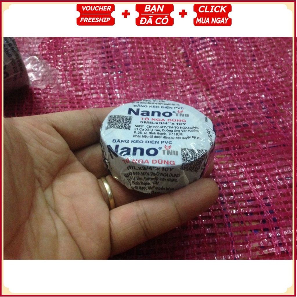 BĂNG DÍNH Cách ĐIỆN Nano TH004 - Sửa Chữa Điện Gia Đình