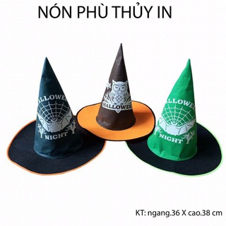 Nón Bí/Nón Phù Thuỷ Halloween Nhiều Mẫu (MÀU NGẪU NHIÊN)