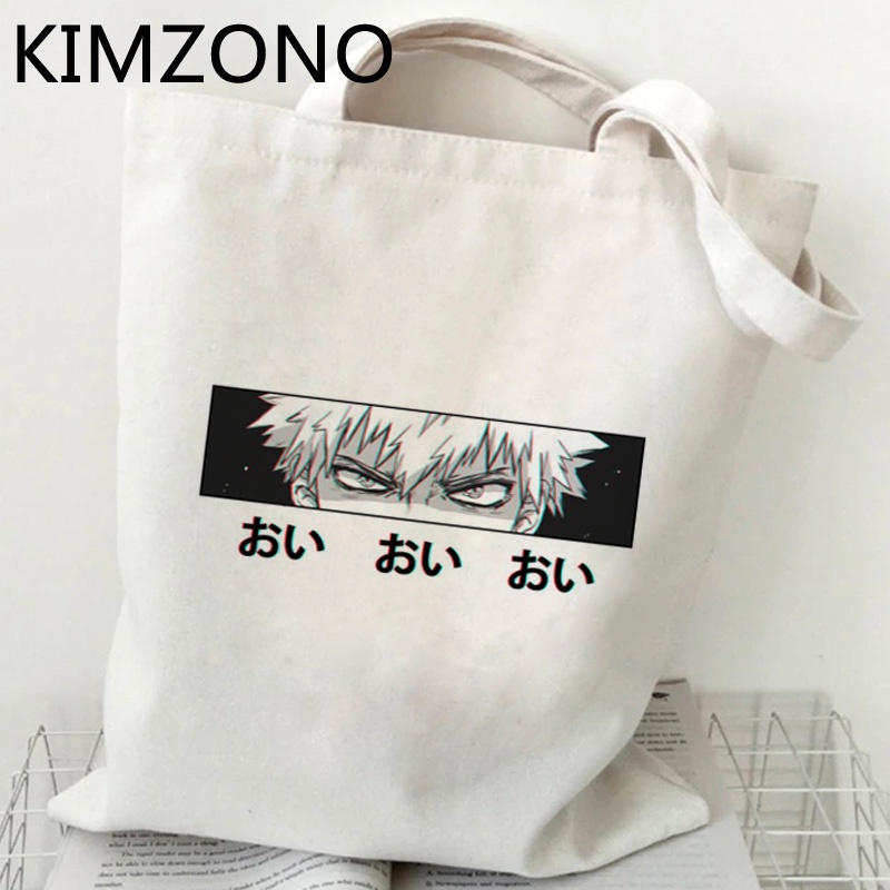 Túi xách mua sắm có thể gập lại in hình My Hero Academia Bakugo