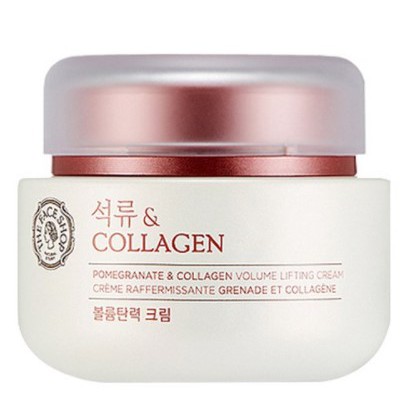 Kem chống lão hóa, tăng cường sự đàn hồi cho da - The Face Shop Pomegranate & Collagen Volume Elasticity Cream 100ml x 1ea