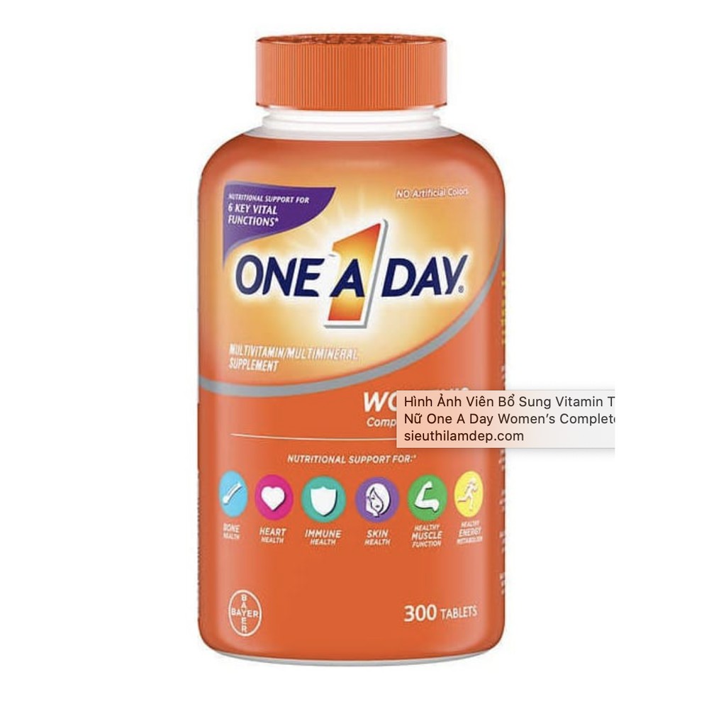 Vitamin Tổng Hợp và Khoáng Chất Cho Nữ One A Day Women's formula 300 Viên Của Mỹ