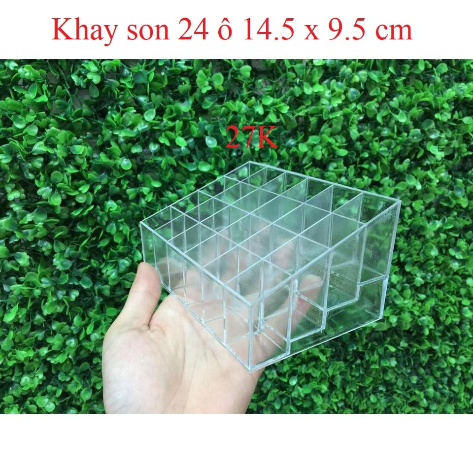 Khay son 24 ô ( 14.5 x 9.5cm ) từ nhựa PP