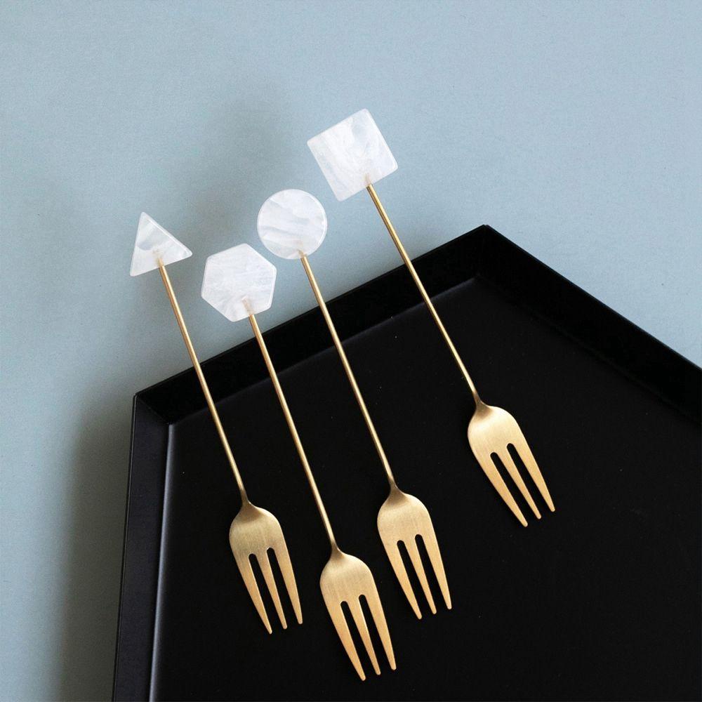 Nĩa Ăn Trái Cây / Cà Phê Hình Học Dùng Làm Đạo Cụ Chụp Ảnh