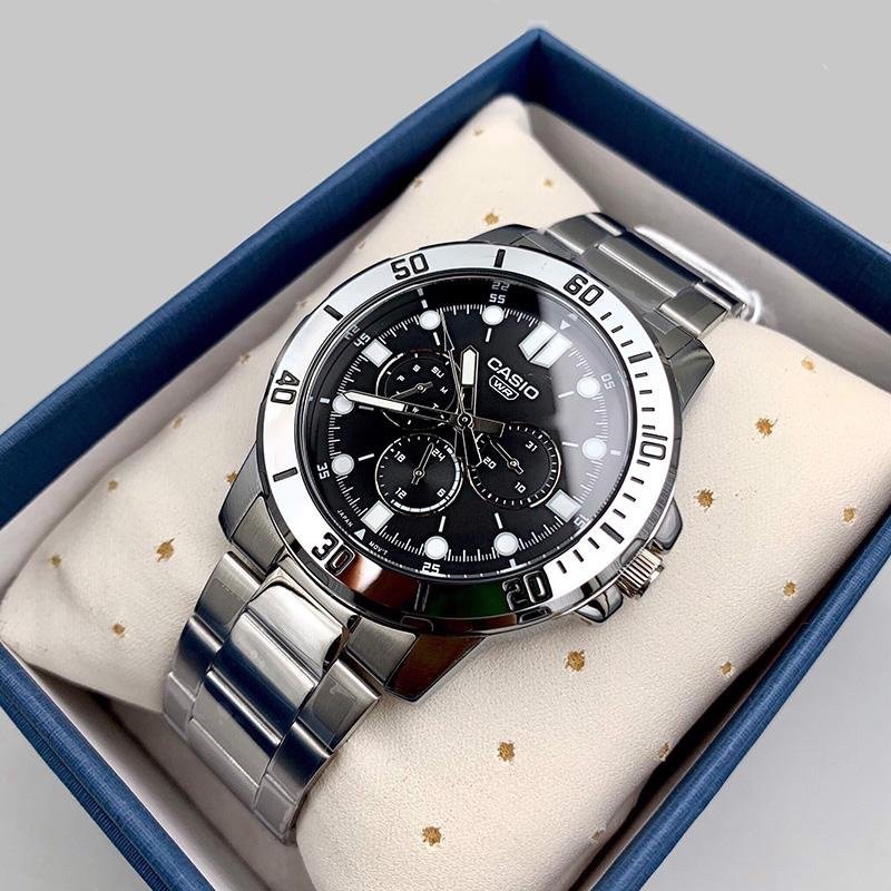 Đồng hồ nam dây kim loại Casio Anh Khuê MTP-VD300D-1EUDF