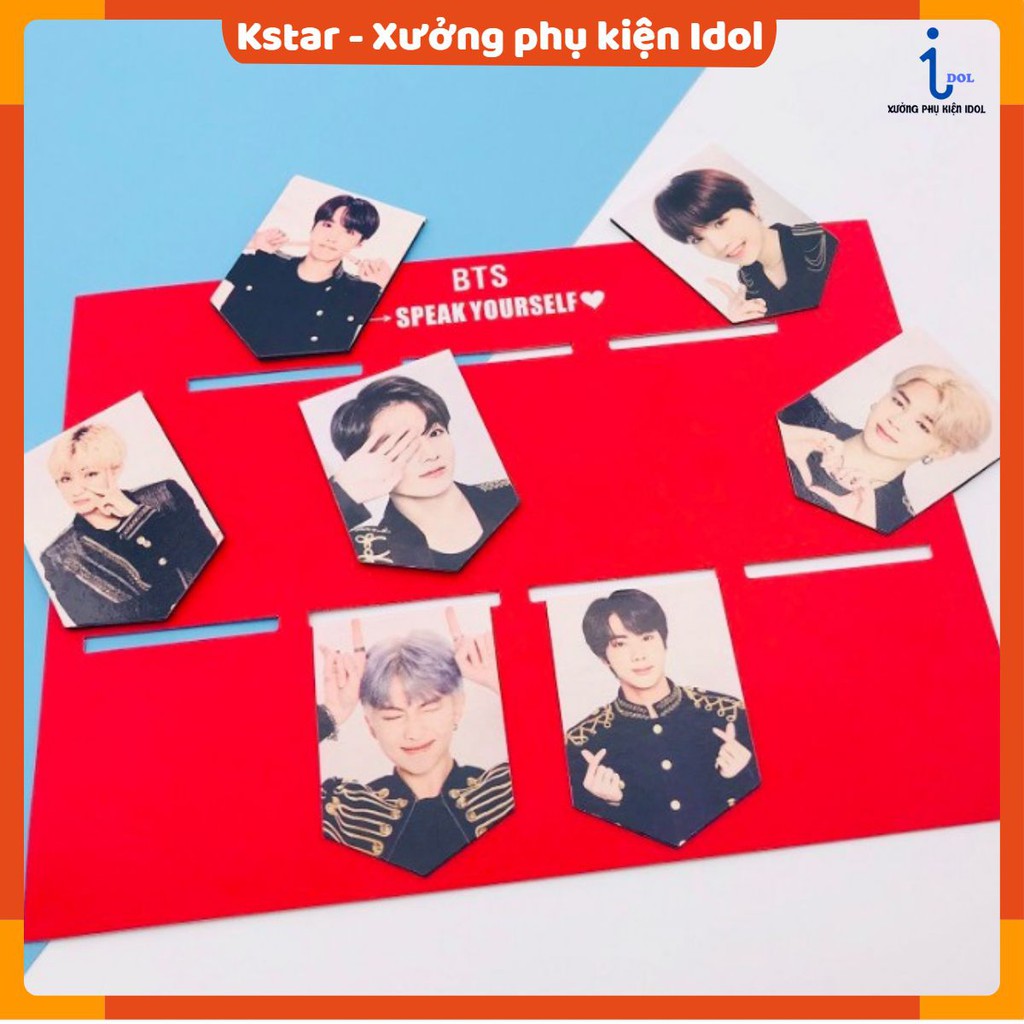 Set 7 Đánh dấu trang thành viên Bangtan ( A3D02 )