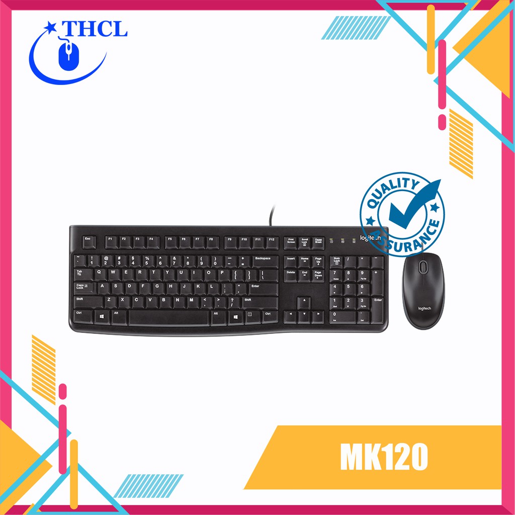 Bộ Bàn phím Và Chuột Có Dây Logitech MK120 - DGW phân phối