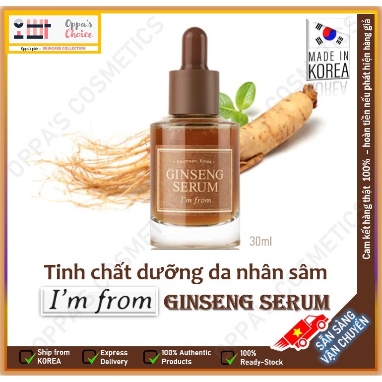 Tinh chất dưỡng da nhân sâm I'm from Ginseng serum 30ml